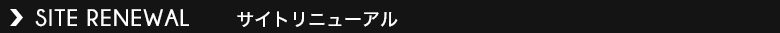 サイトリニューアル